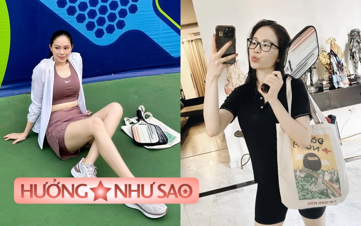 "Dâu hào môn" Linh Rin chi chục triệu sắm vợt pickleball- Ảnh 1.