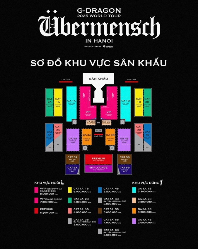  Cơn địa chấn G-DRAGON 2025 Wonder Tour [Übermensch] mở bán vé day 2 tại 8Wonder Ocean City- Ảnh 2.