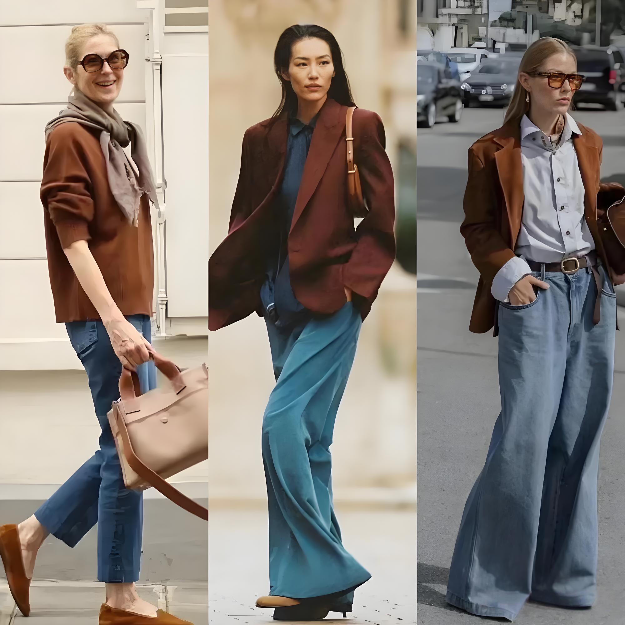 Gu mặc của phụ nữ tinh tế là tủ đồ đủ 2 màu màu xanh – nâu- Ảnh 8.