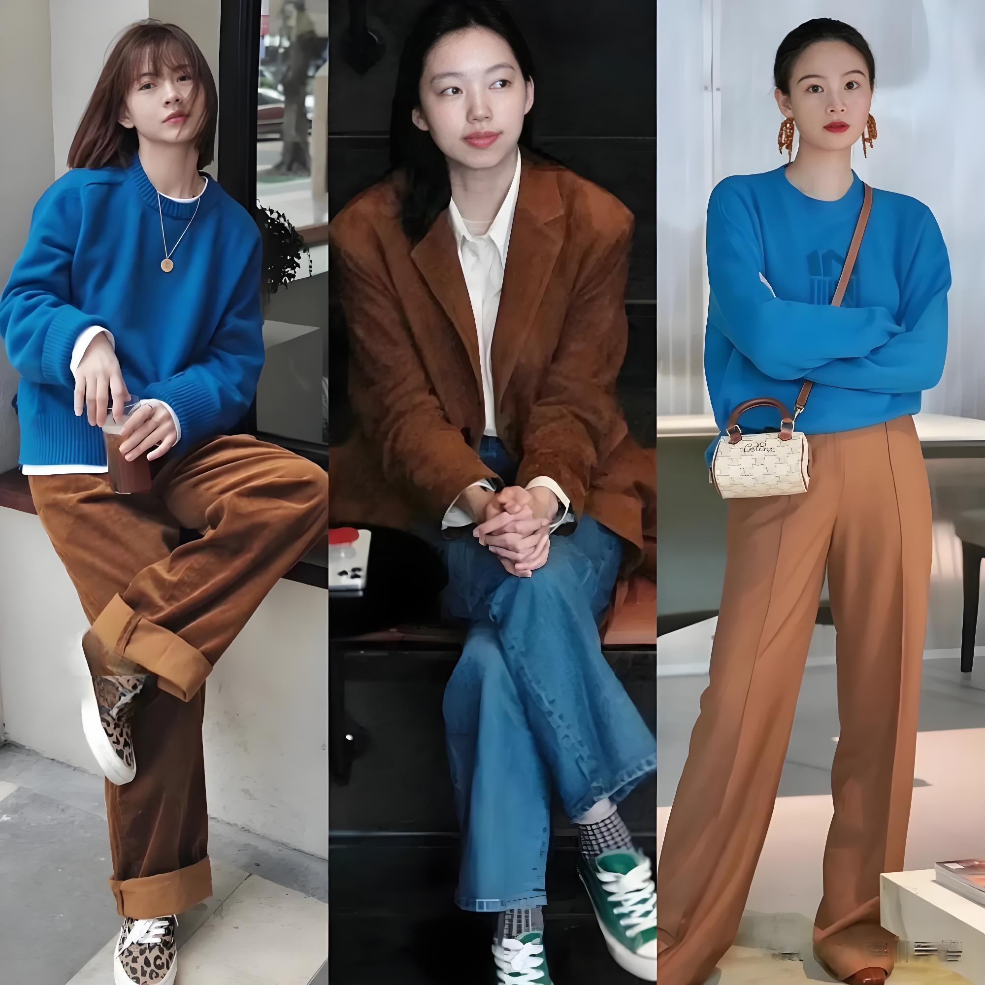 Gu mặc của phụ nữ tinh tế là tủ đồ đủ 2 màu màu xanh – nâu- Ảnh 5.