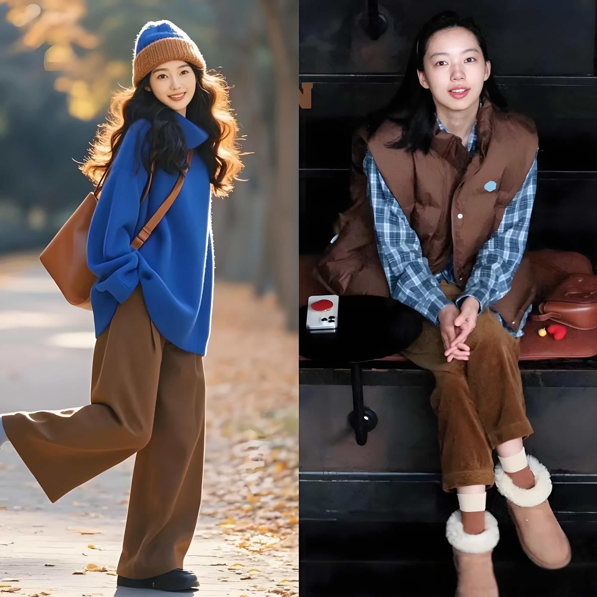 Gu mặc của phụ nữ tinh tế là tủ đồ đủ 2 màu màu xanh – nâu- Ảnh 13.