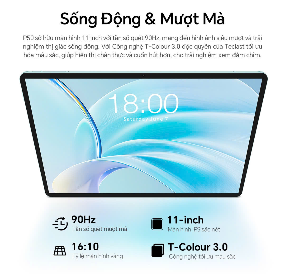 Máy tính bảng Teclast P50: Nâng cấp mạnh mẽ, hiệu năng mượt mà- Ảnh 3.
