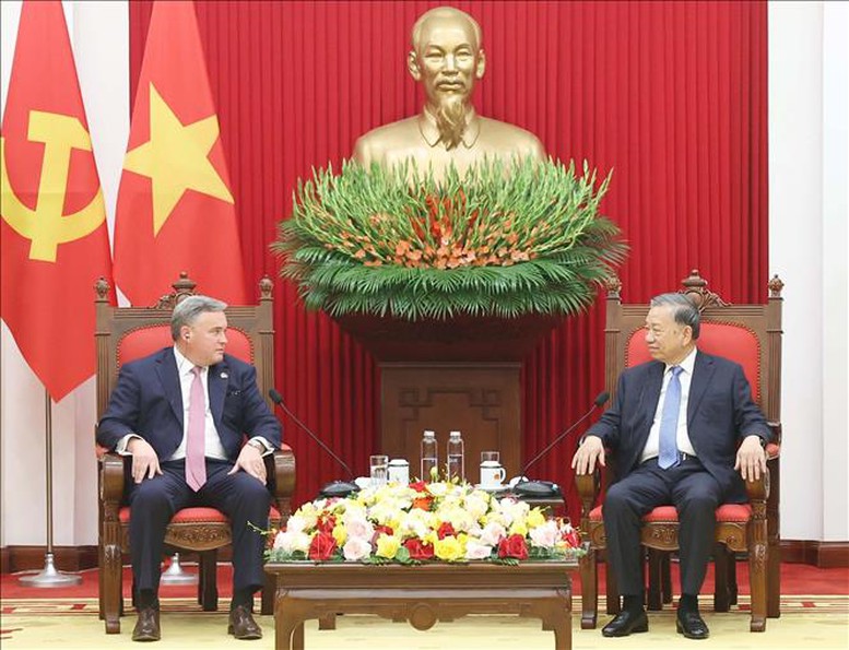 Tổng Bí thư Tô Lâm tiếp lãnh đạo Tập đoàn Murphy Oil- Ảnh 2. Tổng Bí thư Tô Lâm tiếp lãnh đạo Tập đoàn Murphy Oil- Ảnh 2.