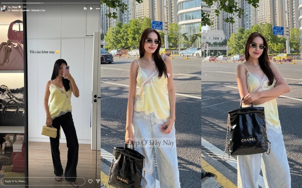 Song Hye Kyo "lột xác" với áo hai dây ren - biểu tượng mới của mùa thu 2025- Ảnh 3.