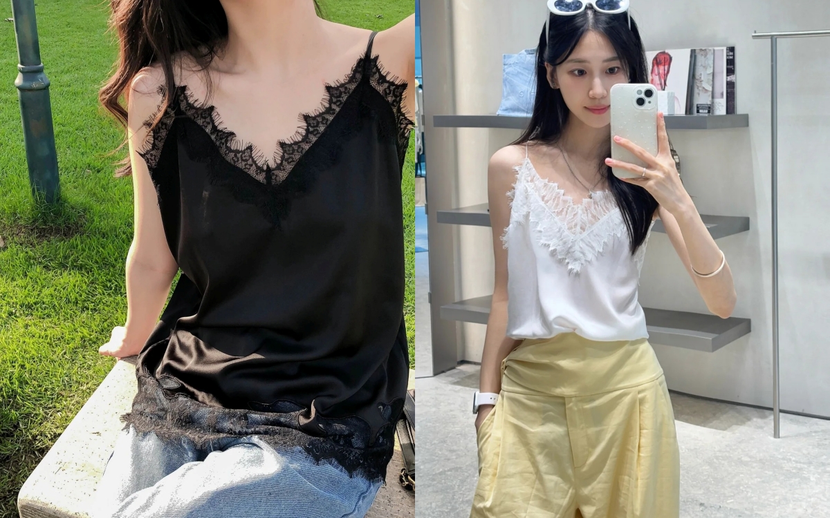 Song Hye Kyo "lột xác" với áo hai dây ren - biểu tượng mới của mùa thu 2025- Ảnh 4.