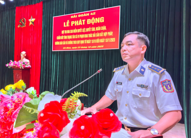 Hải đoàn 42 Cảnh sát Biển phát động đợt thi đua cao điểm trong phòng, chống khai thác IUU- Ảnh 2.