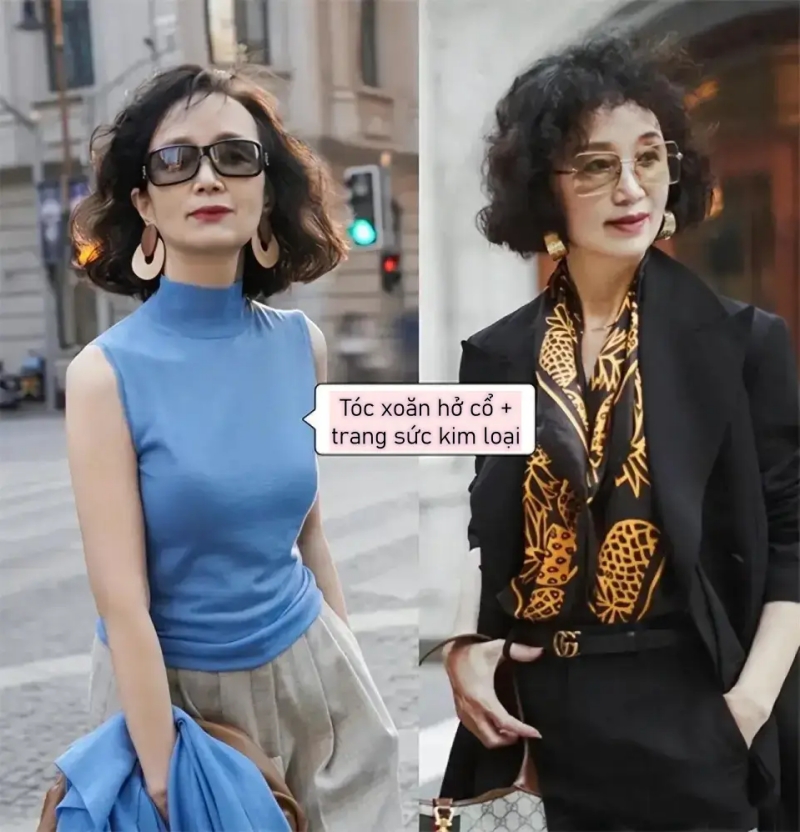 Sai lầm khiến phụ nữ trung niên “già đi 10 tuổi”: tóc xoăn li ti, váy áo hoa sến súa- Ảnh 8.