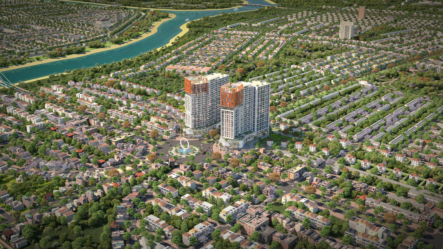 Biểu tượng “Song lân chầu nhật” và tinh thần phương Đông trong thiết kế Cora Tower- Ảnh 1.