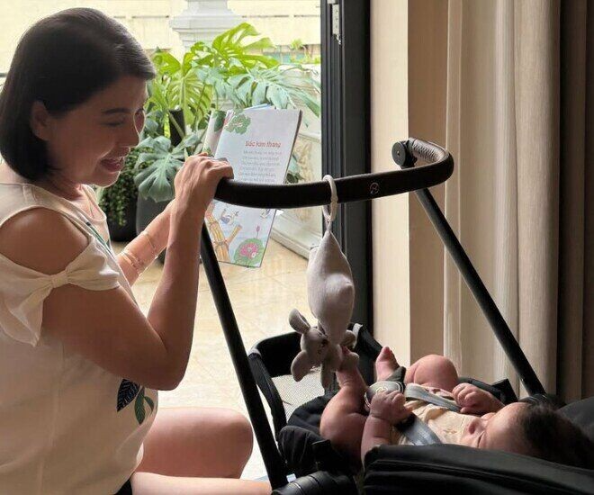 Bé Panda nhà Mai Ngọc tròn 6 tháng tuổi: Rất hợp tác trong việc ăn uống - ngủ nghỉ, các mẹ bỉm vào xin vía lia lịa- Ảnh 11.