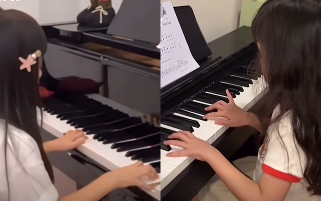 Con gái Trường Giang 6 tuổi được học đủ thứ chuẩn "cầm kỳ thi họa"- Ảnh 1. Con gái Trường Giang 6 tuổi được học đủ thứ chuẩn "cầm kỳ thi họa"- Ảnh 1.
