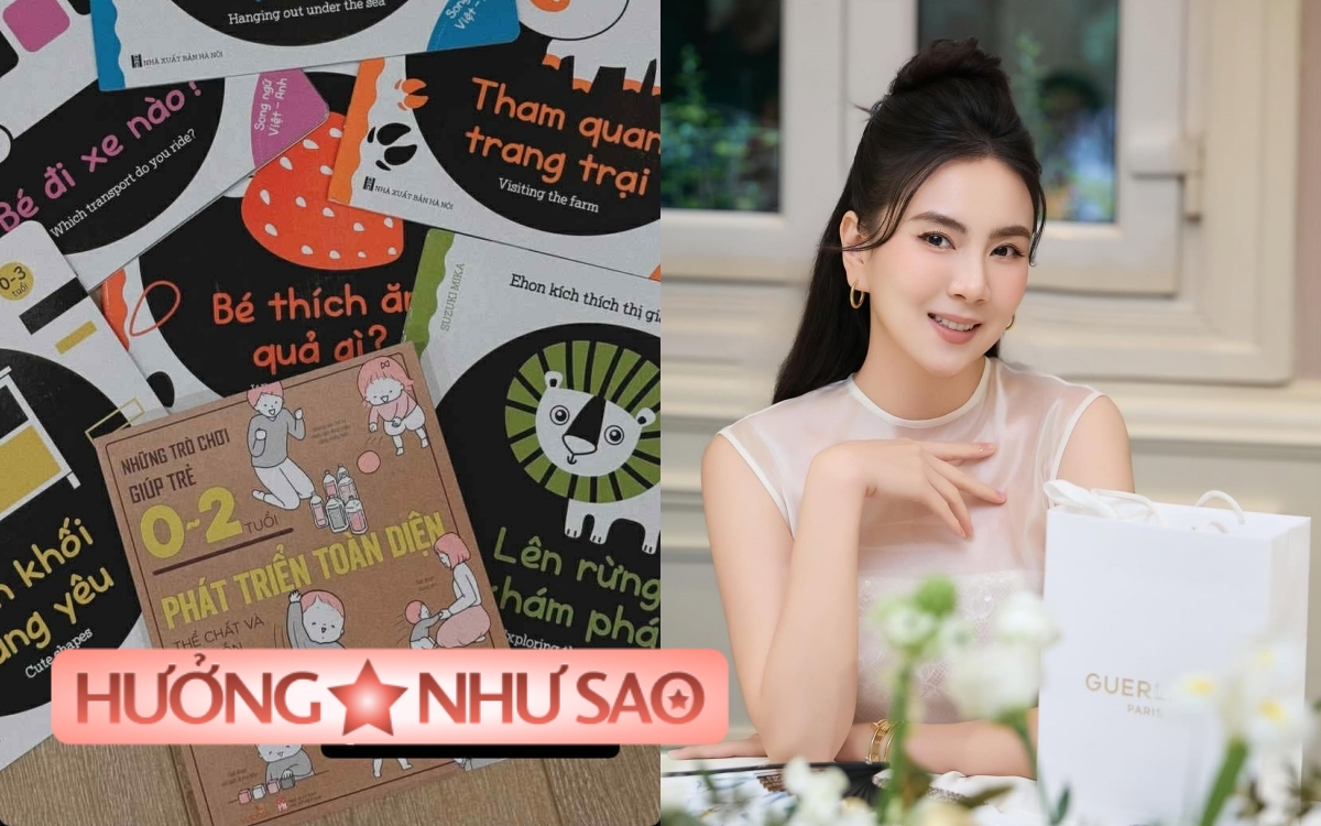 Mai Ngọc "bồi dưỡng" con từ bé, 6 tháng tuổi đã sắm cả loạt sách song ngữ- Ảnh 1. Mai Ngọc "bồi dưỡng" con từ bé, 6 tháng tuổi đã sắm cả loạt sách song ngữ- Ảnh 1.