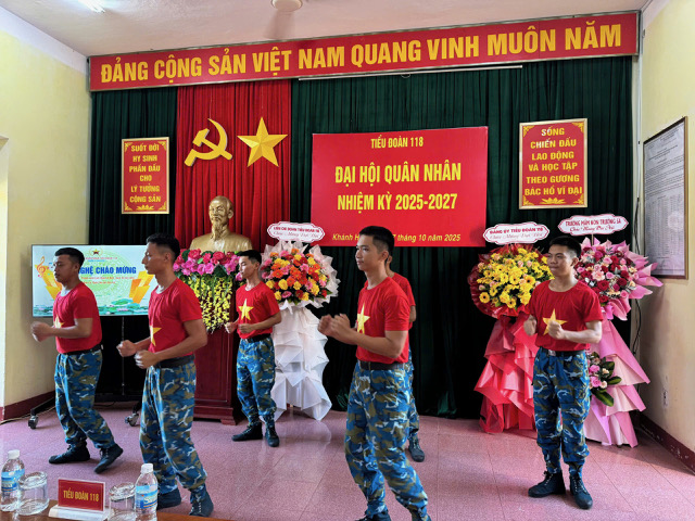 Tiểu đoàn 118, Trung đoàn 274 tổ chức Đại hội quân nhân nhiệm kỳ 2025-2027
- Ảnh 1.