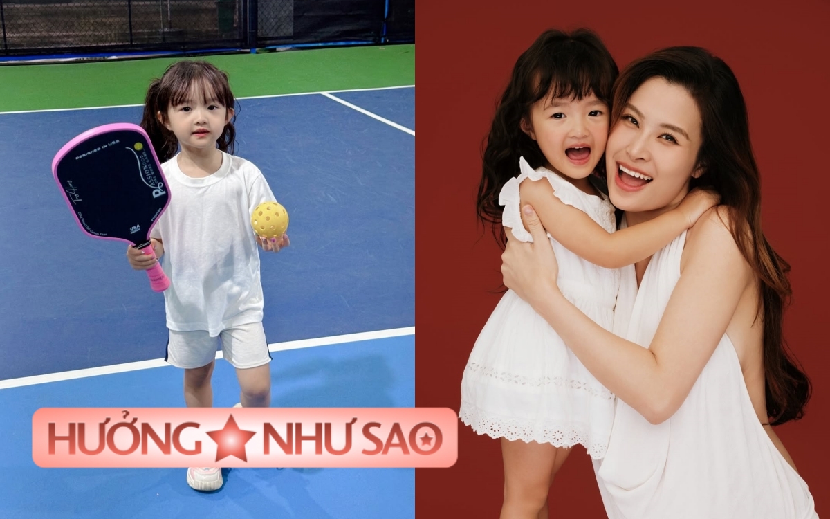 Con gái Đông Nhi mang vợt tiền triệu, ra dáng "vợt thủ" trên sân pickleball- Ảnh 1. Con gái Đông Nhi mang vợt tiền triệu, ra dáng "vợt thủ" trên sân pickleball- Ảnh 1.