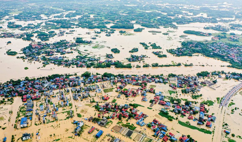Mưa lớn tại Thái Nguyên đã gây vượt lũ lịch sử- Ảnh 1. Mưa lớn tại Thái Nguyên đã gây vượt lũ lịch sử- Ảnh 1.