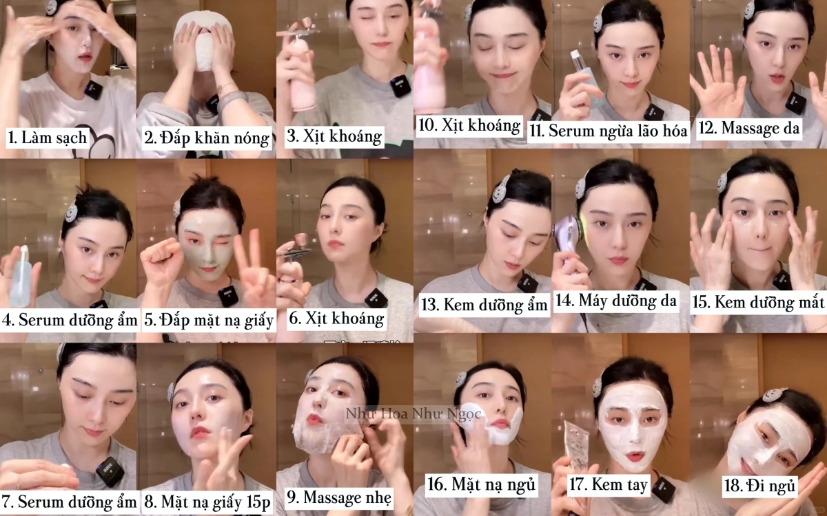 Chu trình dưỡng da 18 bước gây choáng của Phạm Băng Băng- Ảnh 2. Chu trình dưỡng da 18 bước gây choáng của Phạm Băng Băng- Ảnh 2.