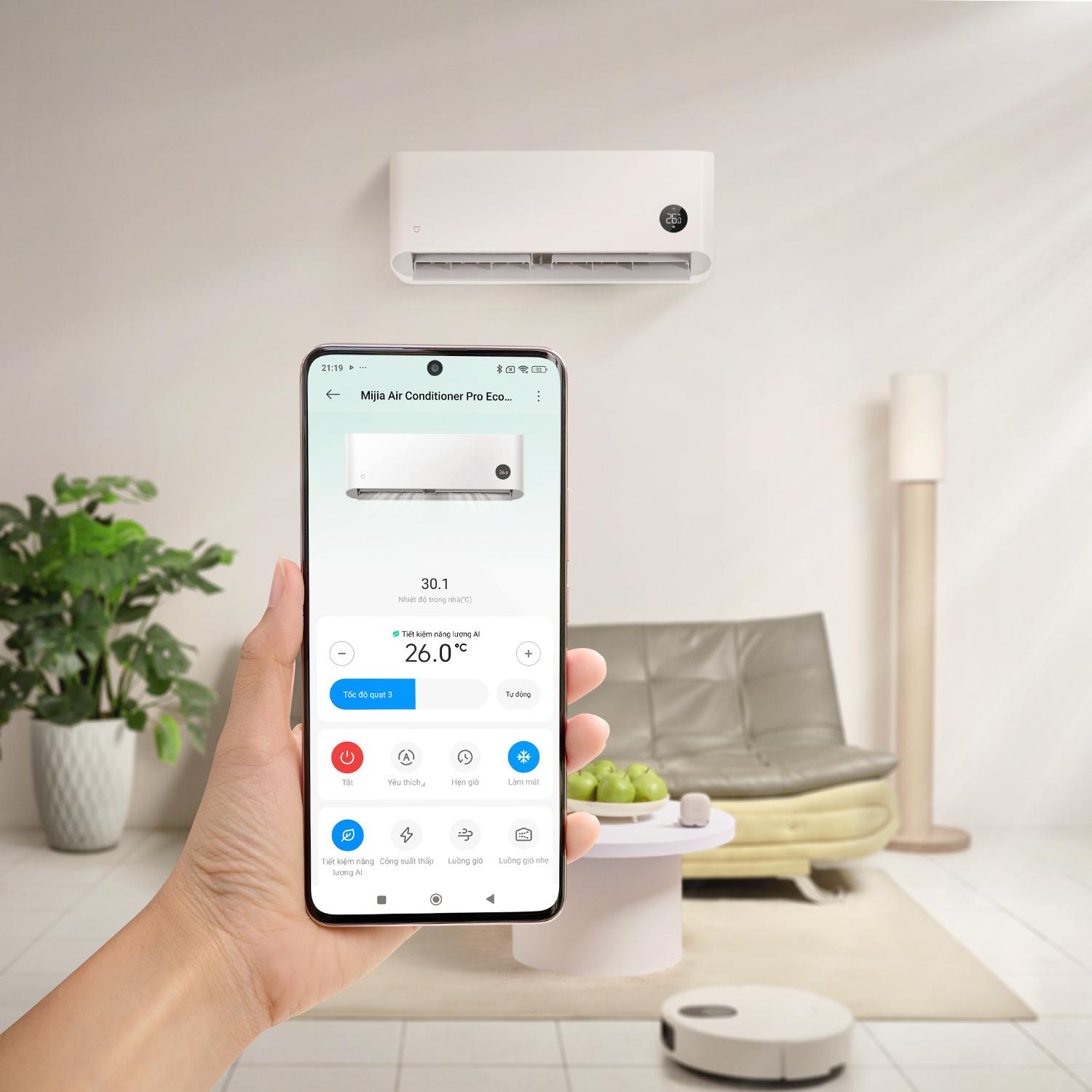 Mát lạnh tức thì, tiện nghi trọn vẹn với điều hòa Mijia Air Conditioner Pro Eco Inverter- Ảnh 4. Mát lạnh tức thì, tiện nghi trọn vẹn với điều hòa Mijia Air Conditioner Pro Eco Inverter- Ảnh 4.