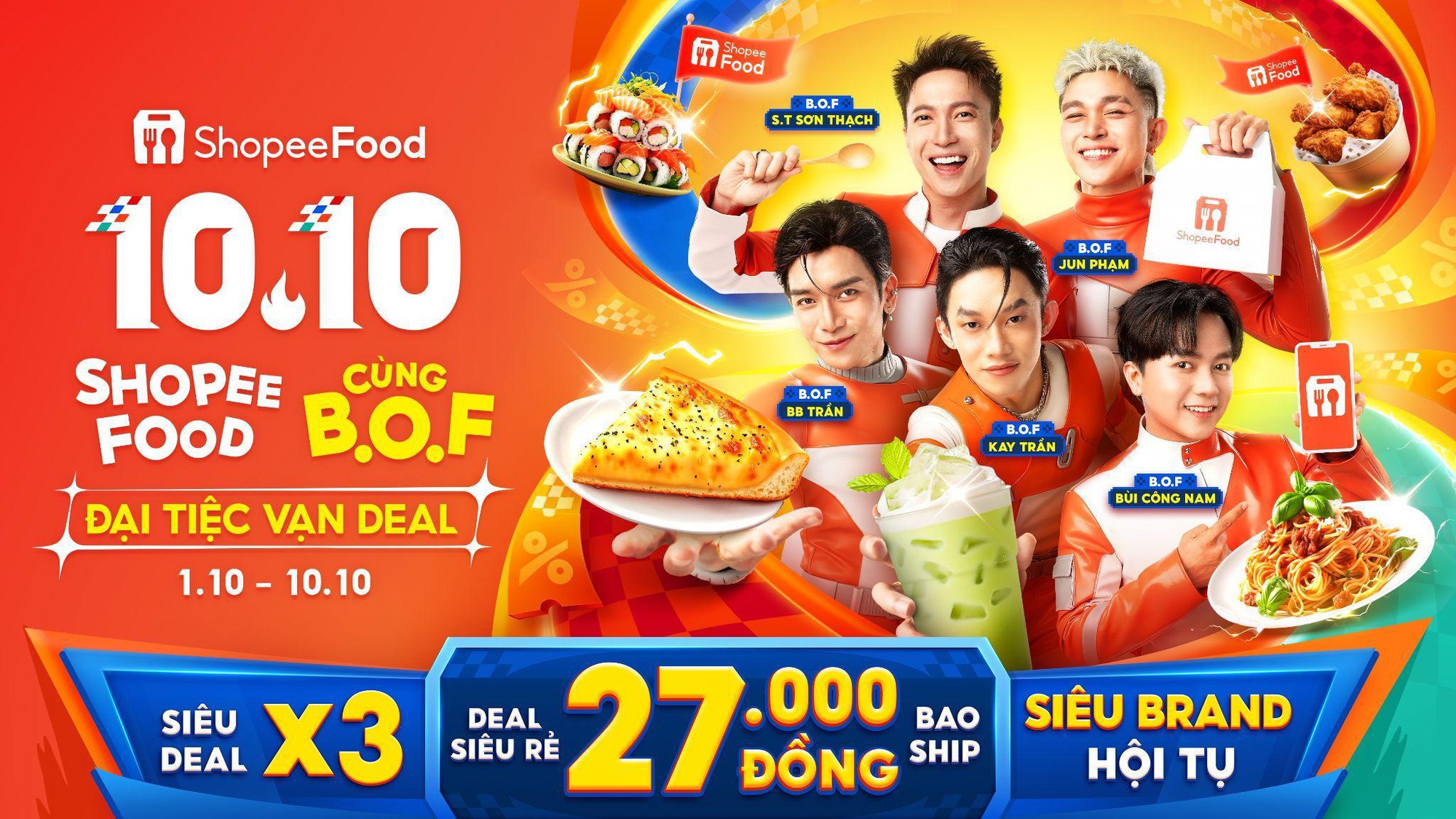 Khuấy động tháng 10 rực rỡ, ShopeeFood mời bạn nhập hội “Siêu Tiệc Vạn Deal”- Ảnh 1. Khuấy động tháng 10 rực rỡ, ShopeeFood mời bạn nhập hội “Siêu Tiệc Vạn Deal”- Ảnh 1.