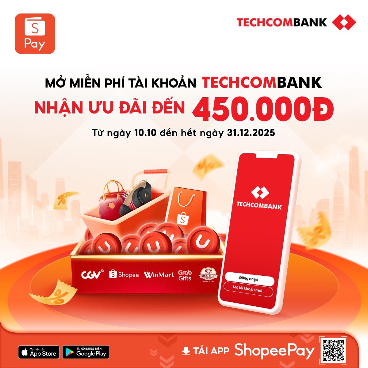 Mở t&agrave;i khoản Techcombank tr&ecirc;n ứng dụng ShopeePay, m&ocirc; h&igrave;nh hợp t&aacute;c ng&acirc;n h&agrave;ng - fintech th&uacute;c đẩy tăng trưởng kinh tế số- Ảnh 1.
