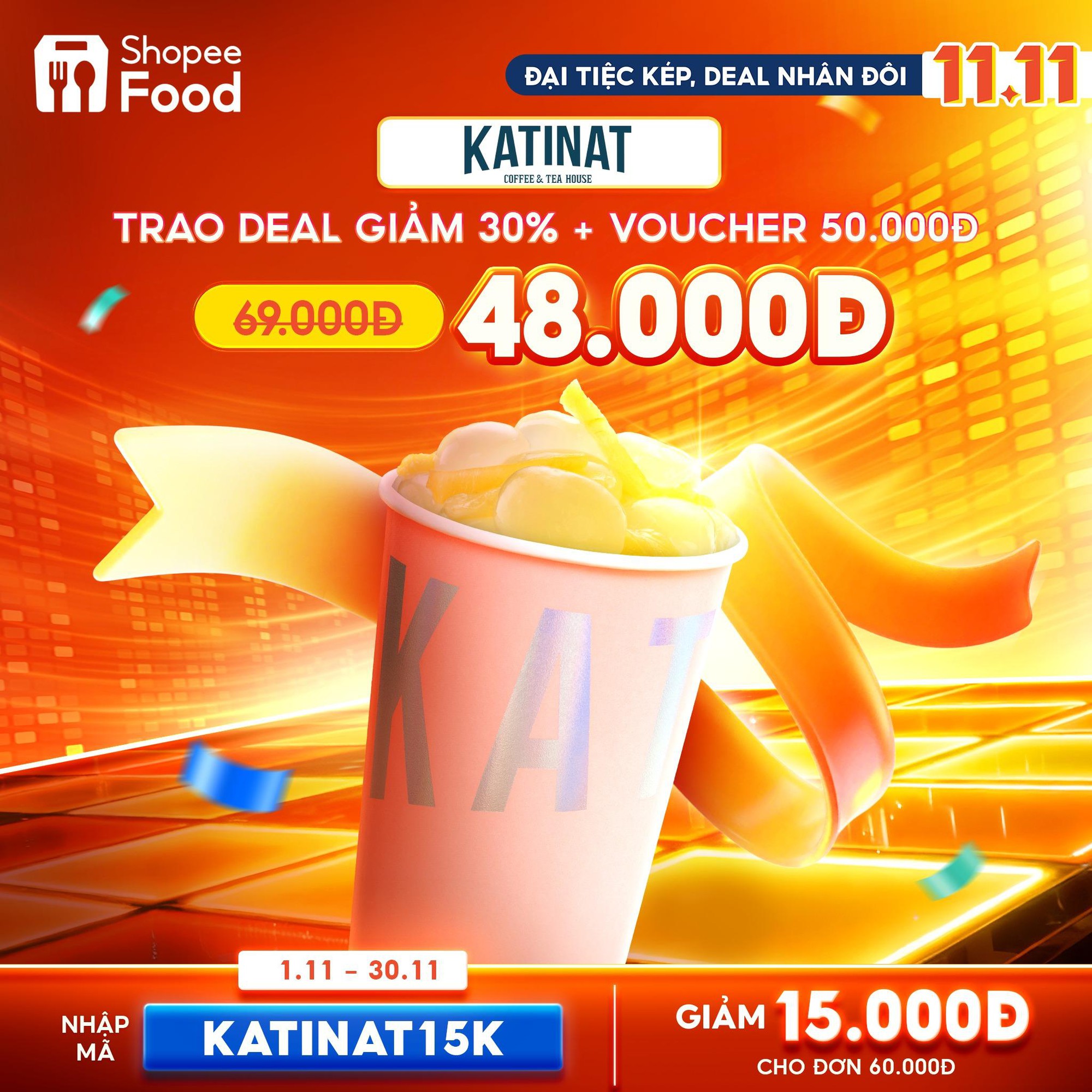 Đ&oacute;n chờ m&agrave;n l&ecirc;n s&oacute;ng cực chất của đại tiệc m&oacute;n ngon v&agrave; ưu đ&atilde;i khủng tại ShopeeFood 11.11- Ảnh 3.