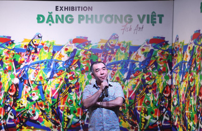 Nhà sưu tầm Phan Minh Thông 'bén duyên' cùng họa sĩ Đặng Phương Việt trong triển lãm 'Họa Cá'- Ảnh 3.