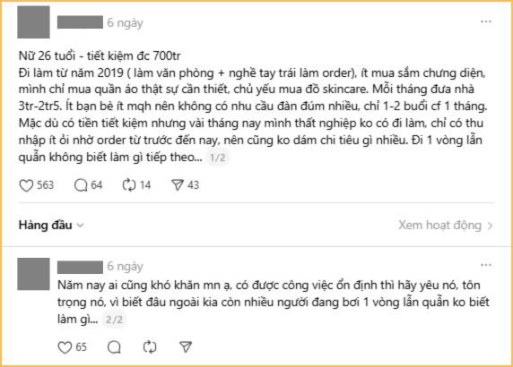 26 tuổi thất nghiệp, may còn có 700 triệu tiết kiệm- Ảnh 1. 26 tuổi thất nghiệp, may còn có 700 triệu tiết kiệm- Ảnh 1.