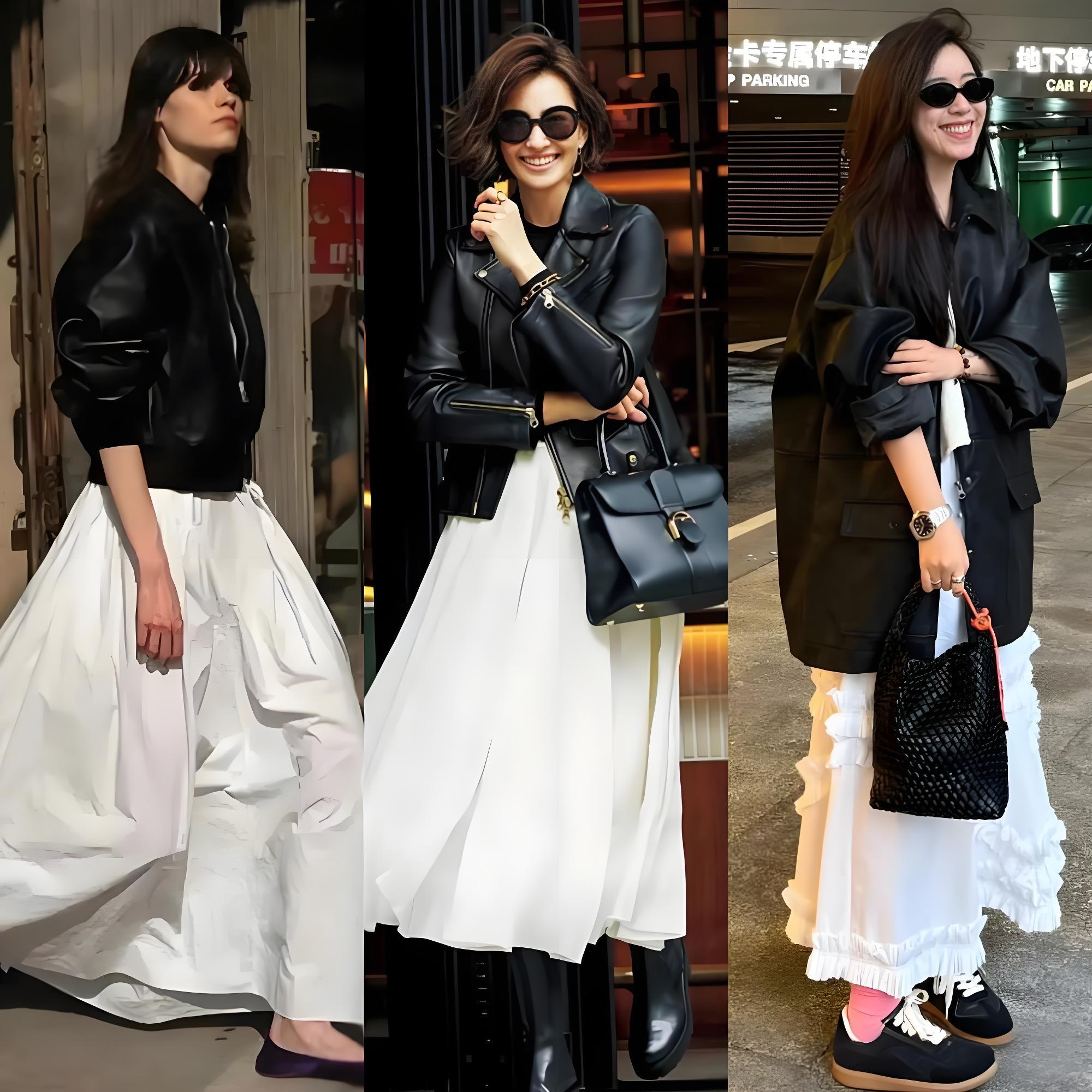 Áo da + váy là đỉnh cao phối đồ mùa Thu/Đông 2025, vừa cá tính vừa sang trọng!- Ảnh 5.