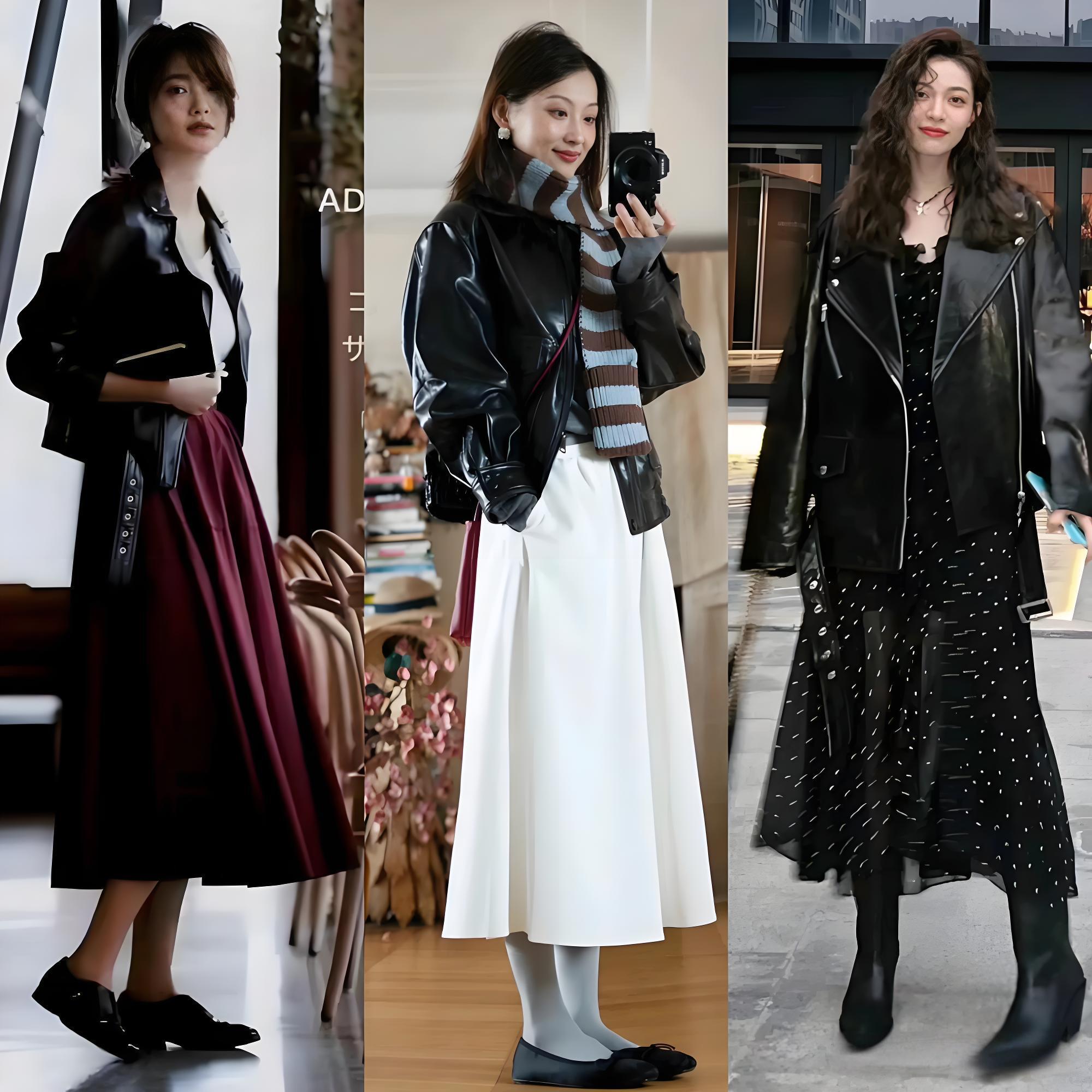 Áo da + váy là đỉnh cao phối đồ mùa Thu/Đông 2025, vừa cá tính vừa sang trọng!- Ảnh 10.