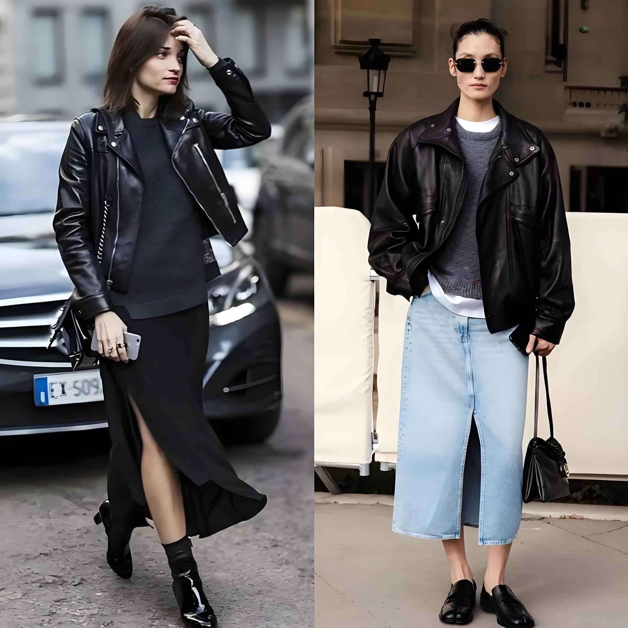 Áo da + váy là đỉnh cao phối đồ mùa Thu/Đông 2025, vừa cá tính vừa sang trọng!- Ảnh 14.