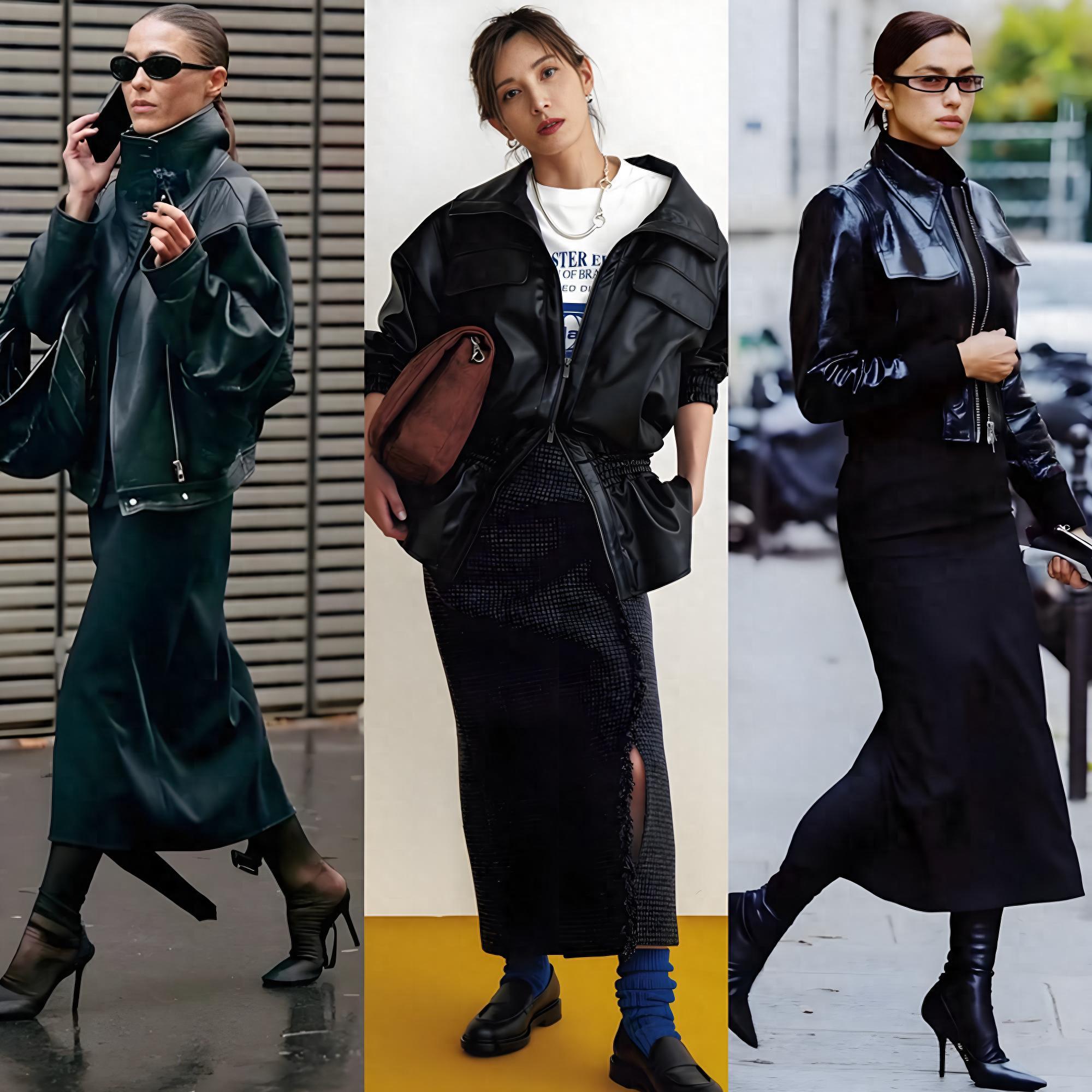 Áo da + váy là đỉnh cao phối đồ mùa Thu/Đông 2025, vừa cá tính vừa sang trọng!- Ảnh 1.