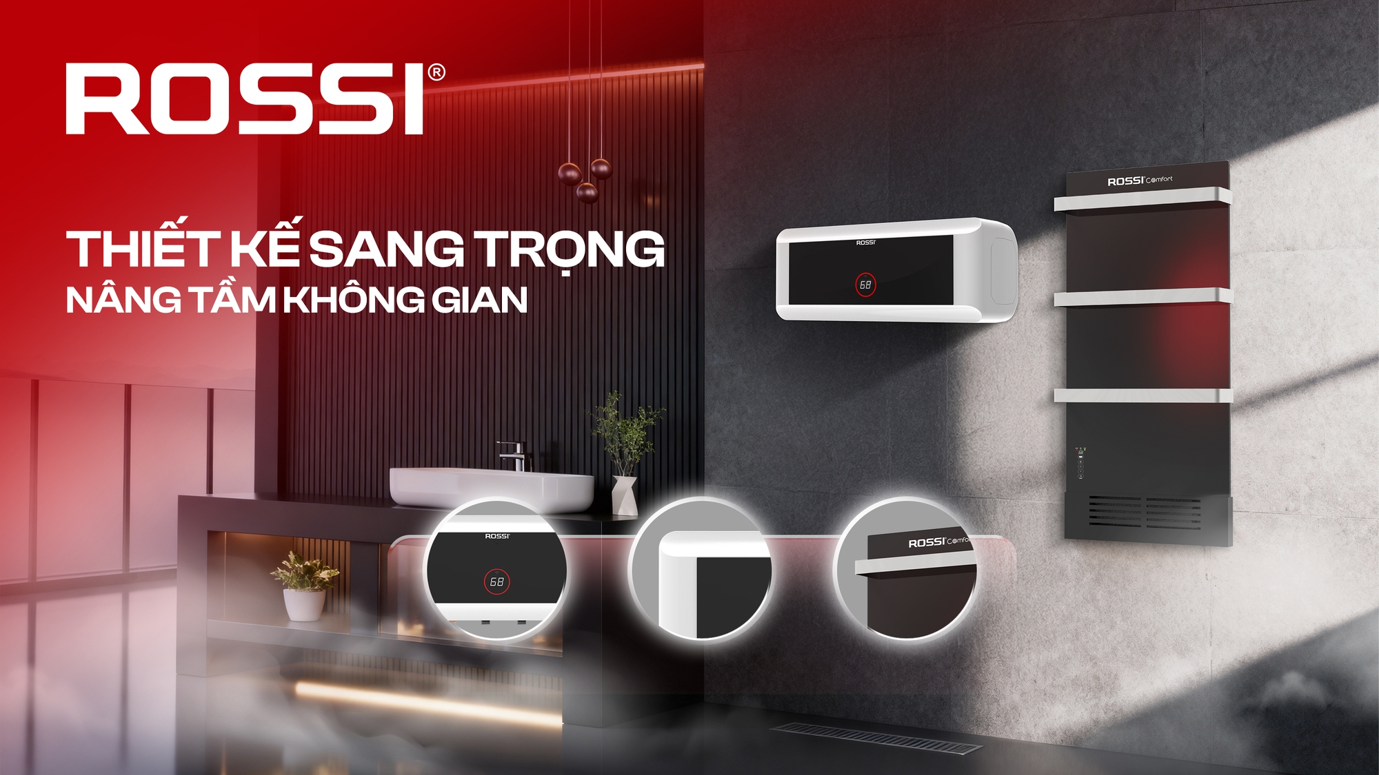 Rossi DuoComfort: N&acirc;ng tầm tiện nghi ph&ograve;ng tắm với bộ giải ph&aacute;p l&agrave;m n&oacute;ng th&ocirc;ng minh- Ảnh 1.
