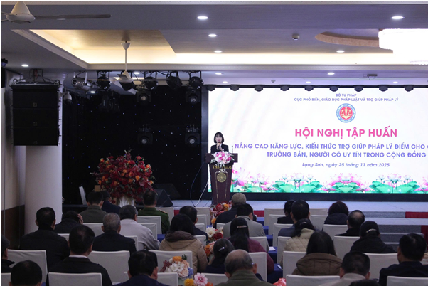 Tăng cường kiến thức trợ giúp pháp lý cho già làng, trưởng bản và cán bộ cơ sở tại Lạng Sơn- Ảnh 2.