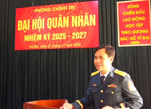 Phòng Chính trị, Học viện Phòng không-Không quân tổ chức Đại hội quân nhân nhiệm kỳ 2025 - 2027- Ảnh 1.