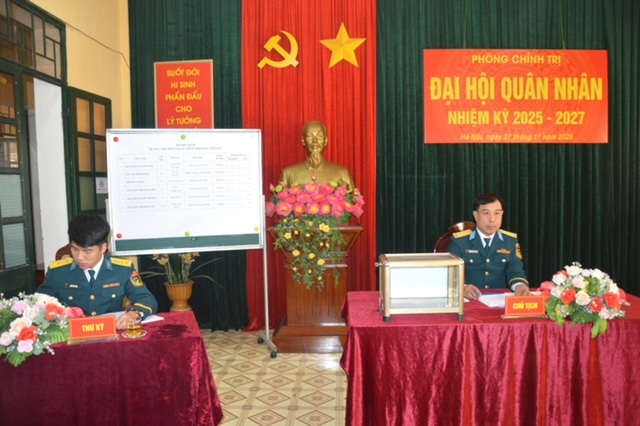 Phòng Chính trị, Học viện Phòng không-Không quân tổ chức Đại hội quân nhân nhiệm kỳ 2025 - 2027- Ảnh 2.