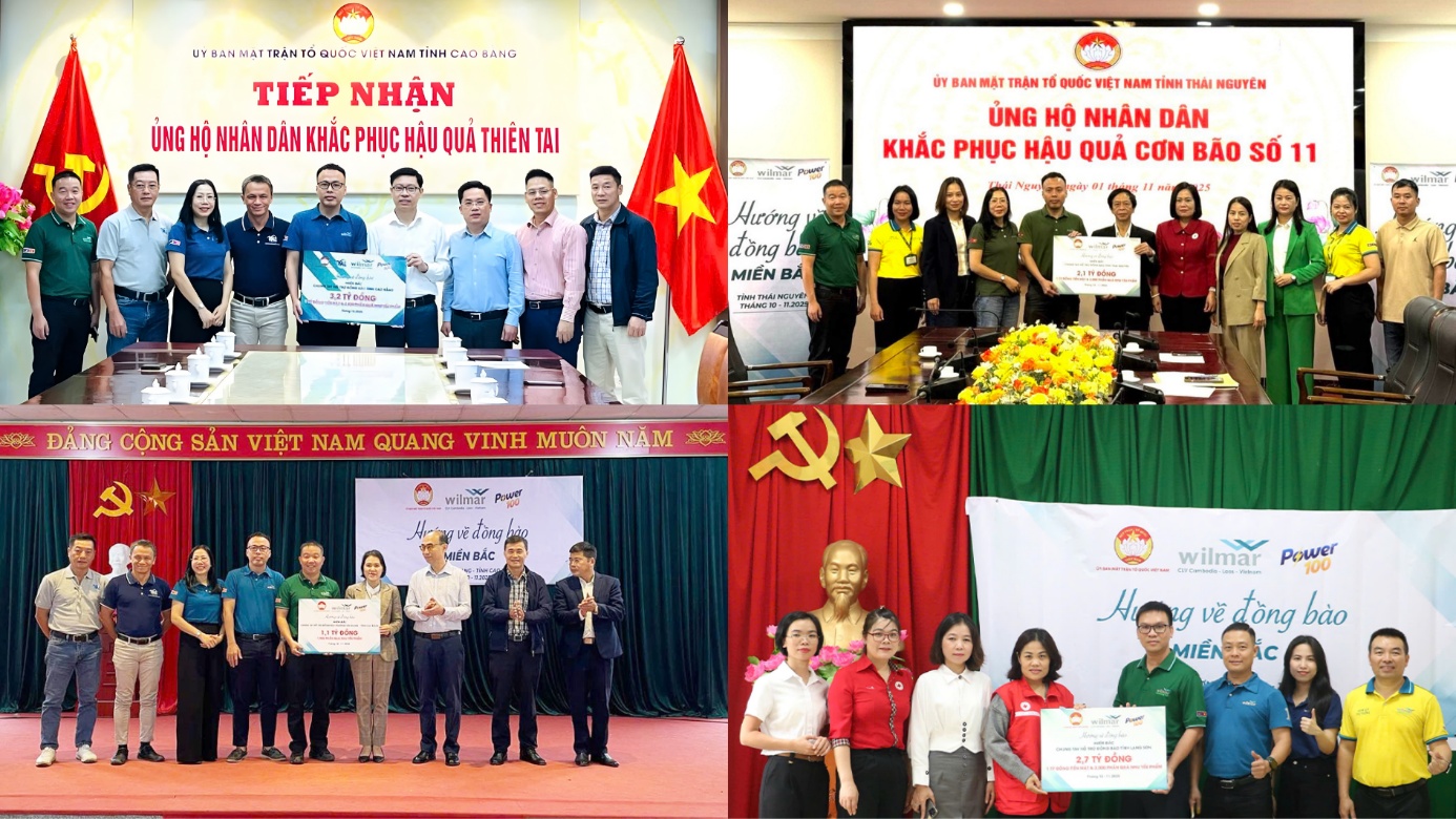 Wilmar CLV trao tặng 15 tỷ đồng hỗ trợ người d&acirc;n c&aacute;c tỉnh miền Bắc v&agrave; miền Trung khắc phục hậu quả sau b&atilde;o lũ- Ảnh 1.
