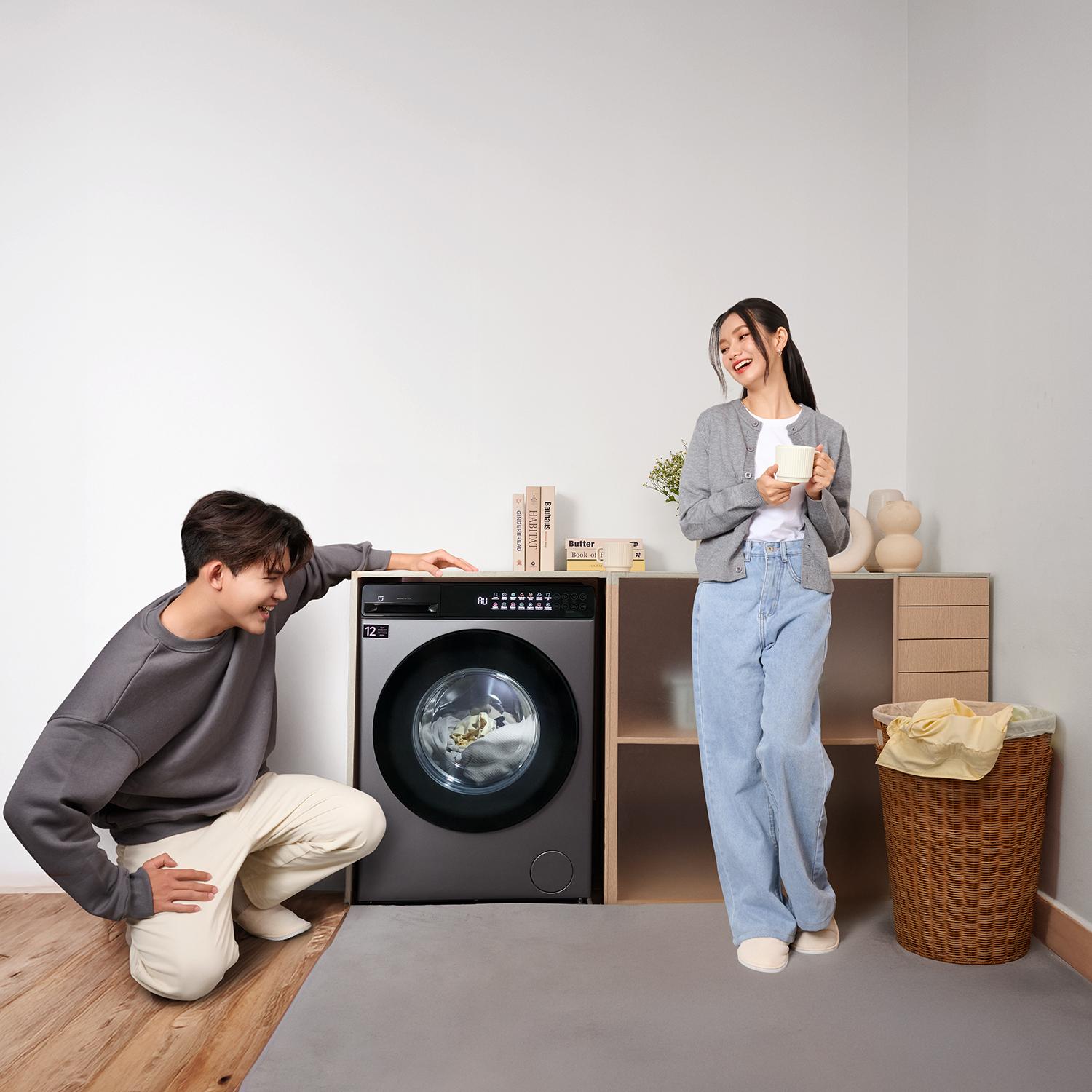 Mijia Front Load Washer Dryer 10,5kg: Máy giặt sấy cho smart home với điều khiển thông minh, tích hợp AI và khả năng loại bỏ vi khuẩn vượt trội- Ảnh 1.