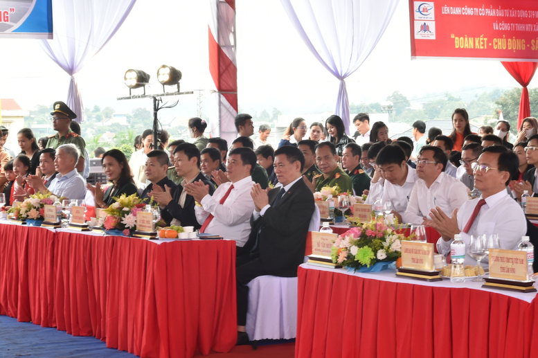 TỔNG THUẬT: Khởi công xây dựng các trường phổ thông nội trú tại các xã biên giới đất liền- Ảnh 18.