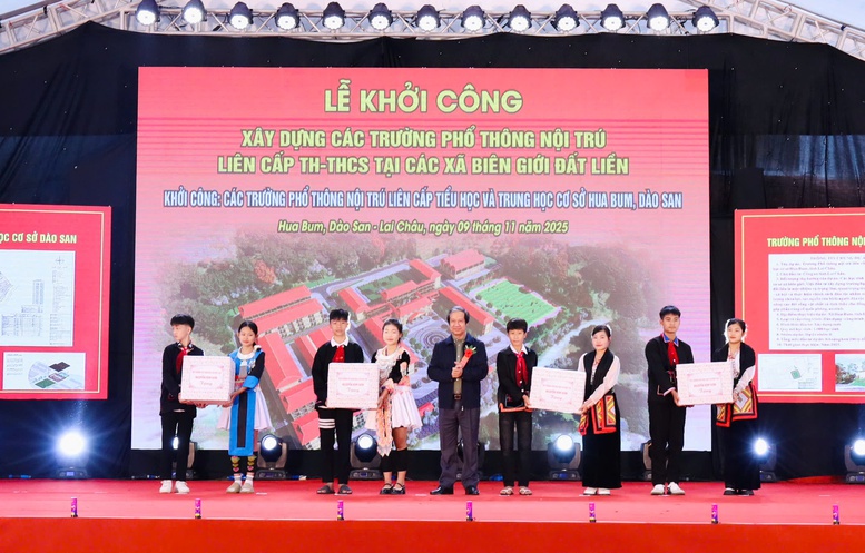 TỔNG THUẬT: Khởi công xây dựng các trường phổ thông nội trú tại các xã biên giới đất liền- Ảnh 30.