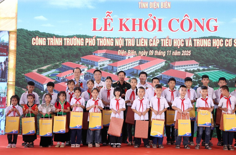 TỔNG THUẬT: Khởi công xây dựng các trường phổ thông nội trú tại các xã biên giới đất liền- Ảnh 17.