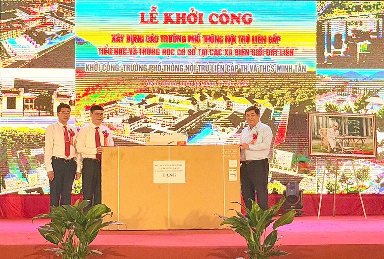 TỔNG THUẬT: Khởi công xây dựng các trường phổ thông nội trú tại các xã biên giới đất liền- Ảnh 24.