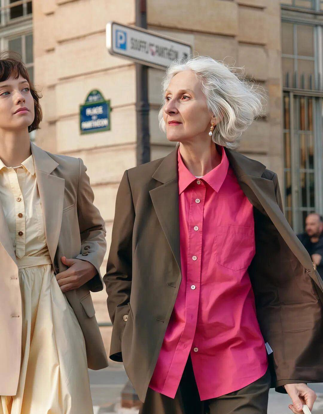 Học phụ nữ Ph&aacute;p c&aacute;ch "gi&agrave; đi ki&ecirc;u h&atilde;nh": T&oacute;c bạc cứ để tự nhi&ecirc;n, qu&ecirc;n ngay những bộ "đồ b&agrave; gi&agrave;" rộng th&ugrave;ng th&igrave;nh- Ảnh 10.