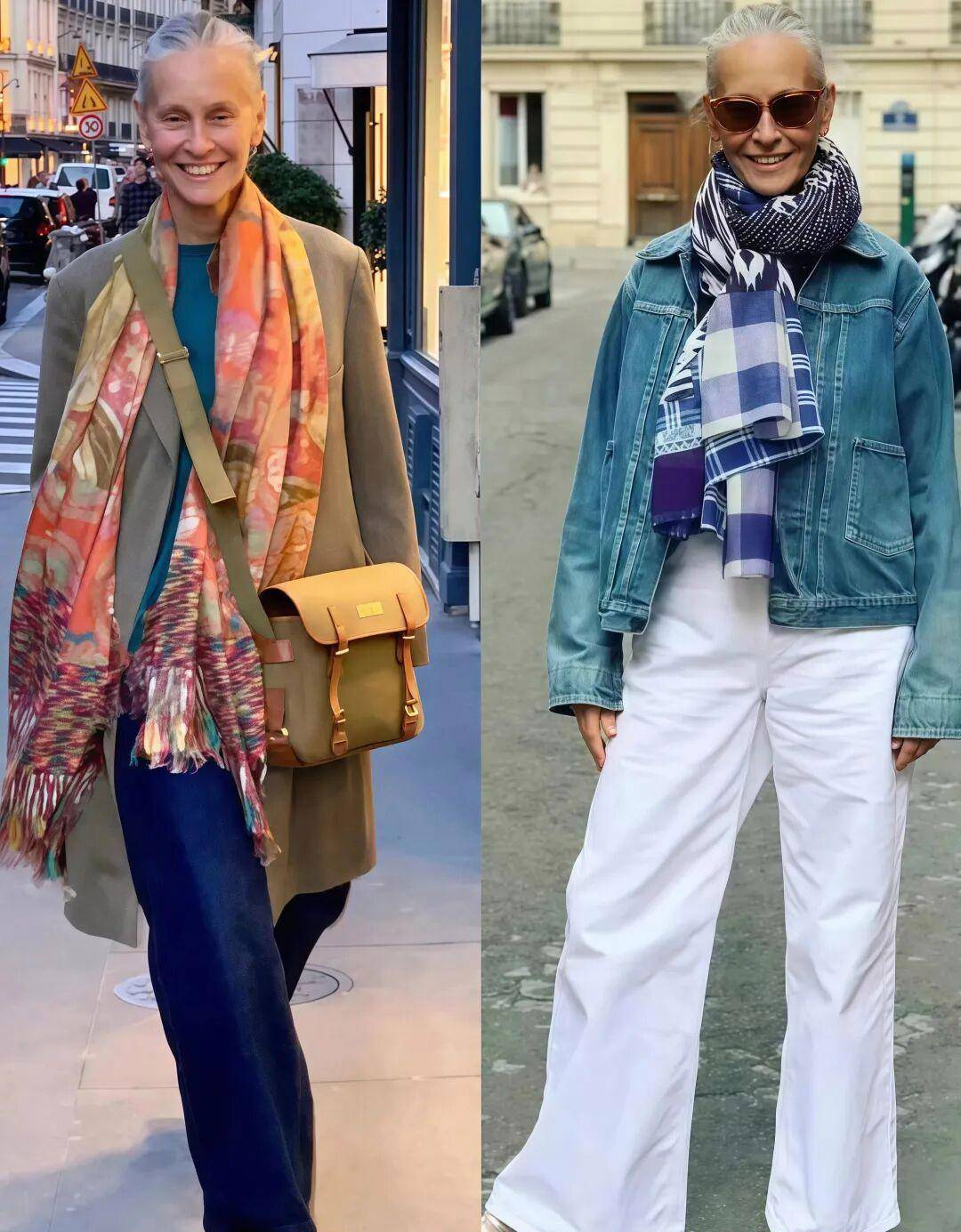 Học phụ nữ Ph&aacute;p c&aacute;ch "gi&agrave; đi ki&ecirc;u h&atilde;nh": T&oacute;c bạc cứ để tự nhi&ecirc;n, qu&ecirc;n ngay những bộ "đồ b&agrave; gi&agrave;" rộng th&ugrave;ng th&igrave;nh- Ảnh 14.