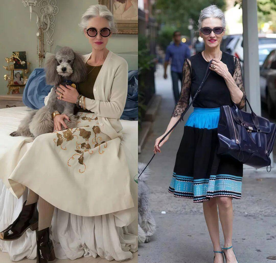 Học phụ nữ Ph&aacute;p c&aacute;ch "gi&agrave; đi ki&ecirc;u h&atilde;nh": T&oacute;c bạc cứ để tự nhi&ecirc;n, qu&ecirc;n ngay những bộ "đồ b&agrave; gi&agrave;" rộng th&ugrave;ng th&igrave;nh- Ảnh 3.