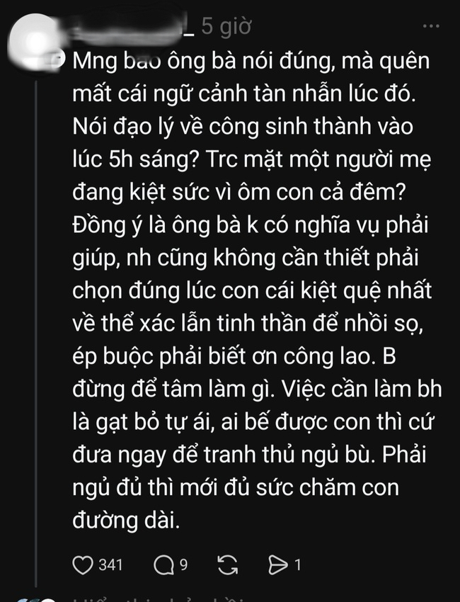 MXH b&ugrave;ng nổ tranh c&atilde;i v&igrave; 1 c&acirc;u n&oacute;i "nu&ocirc;i con mới hiểu l&ograve;ng cha mẹ": Khi y&ecirc;u cầu gi&aacute;c ngộ v&agrave; mong muốn cảm th&ocirc;ng va v&agrave;o nhau- Ảnh 3.