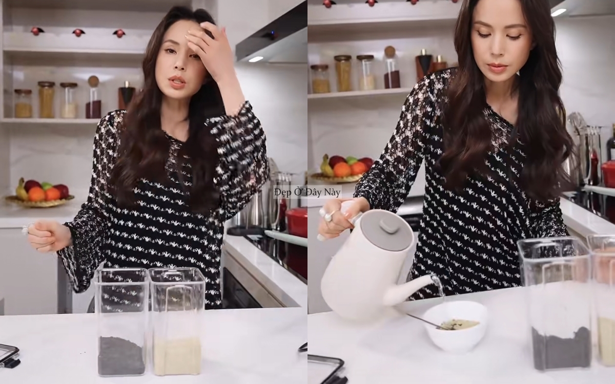 Học L&yacute; Nhược Đồng dưỡng t&oacute;c đen b&oacute;ng, da căng mướt nhờ 2 loại hạt gi&aacute; b&igrave;nh d&acirc;n- Ảnh 5.