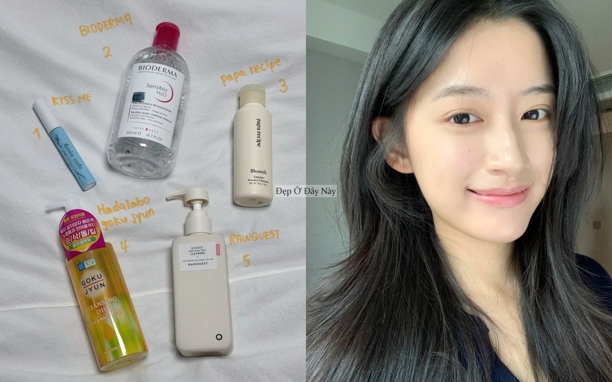 Trang điểm h&agrave;ng ng&agrave;y nhưng da t&ocirc;i vẫn mịn đẹp v&igrave; vừa d&ugrave;ng nước v&agrave; dầu tẩy trang, t&ocirc;i c&ograve;n rất th&iacute;ch d&ugrave;ng bột rửa mặt- Ảnh 1.