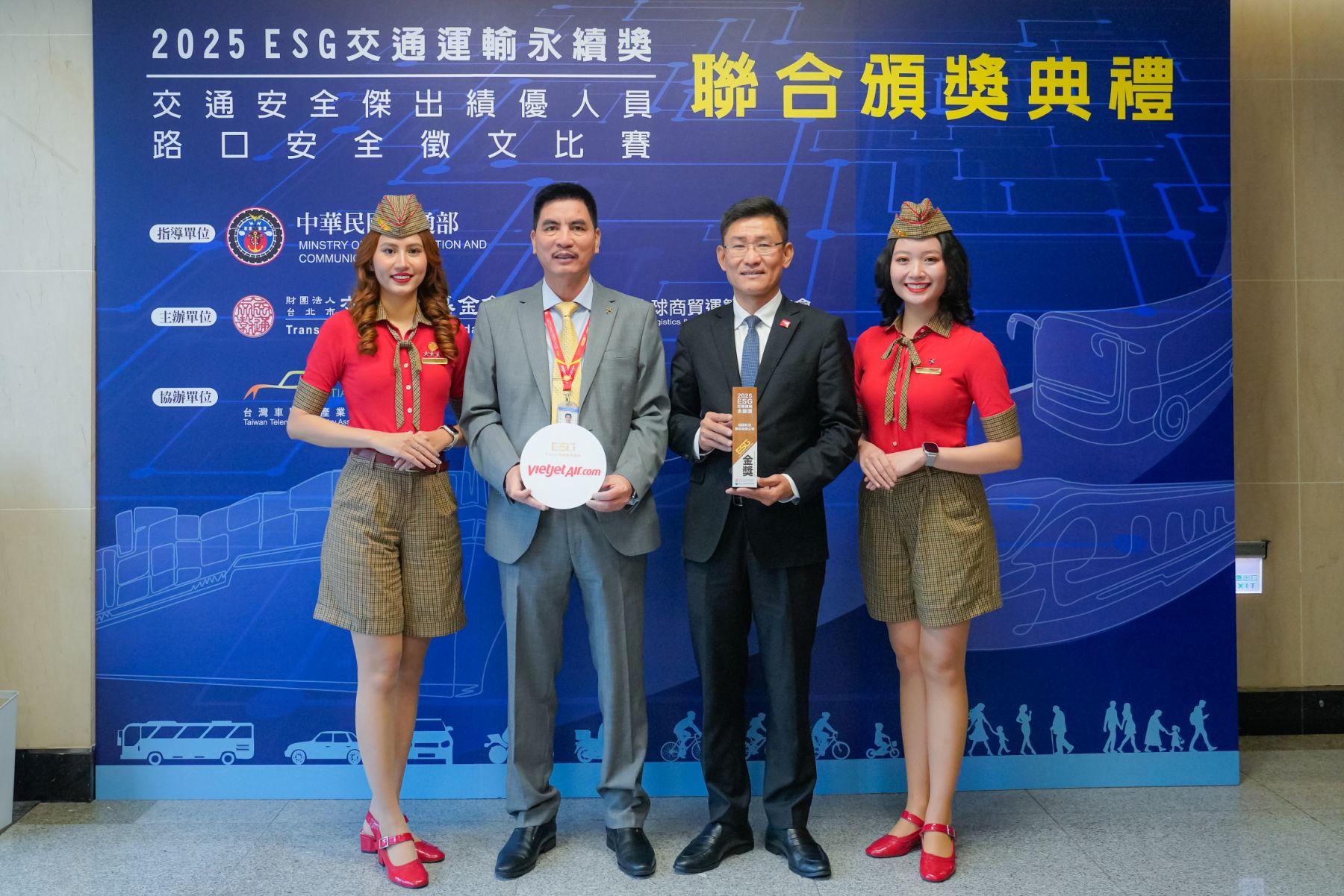 Vietjet được vinh danh giải V&agrave;ng ph&aacute;t triển bền vững tại Đ&agrave;i Loan (Trung Quốc)- Ảnh 2.