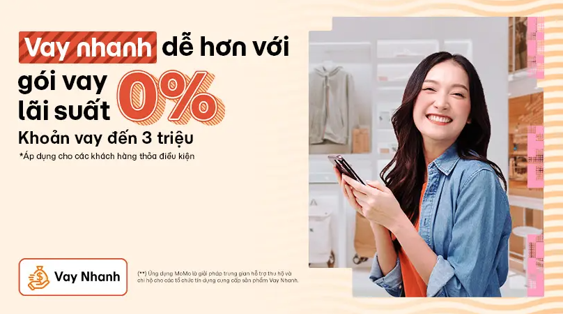 Giải pháp vay tiền online dễ dàng, nhận tiền ngay chỉ trong 1 phút cùng Vay Nhanh trên MoMo- Ảnh 1. Giải pháp vay tiền online dễ dàng, nhận tiền ngay chỉ trong 1 phút cùng Vay Nhanh trên MoMo- Ảnh 1.