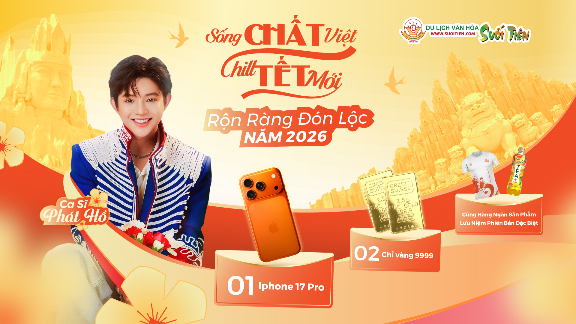 Suối Ti&ecirc;n tặng lộc v&agrave;ng v&agrave; iPhone 17 Pro trong dịp Tết Dương Lịch 2026- Ảnh 1.