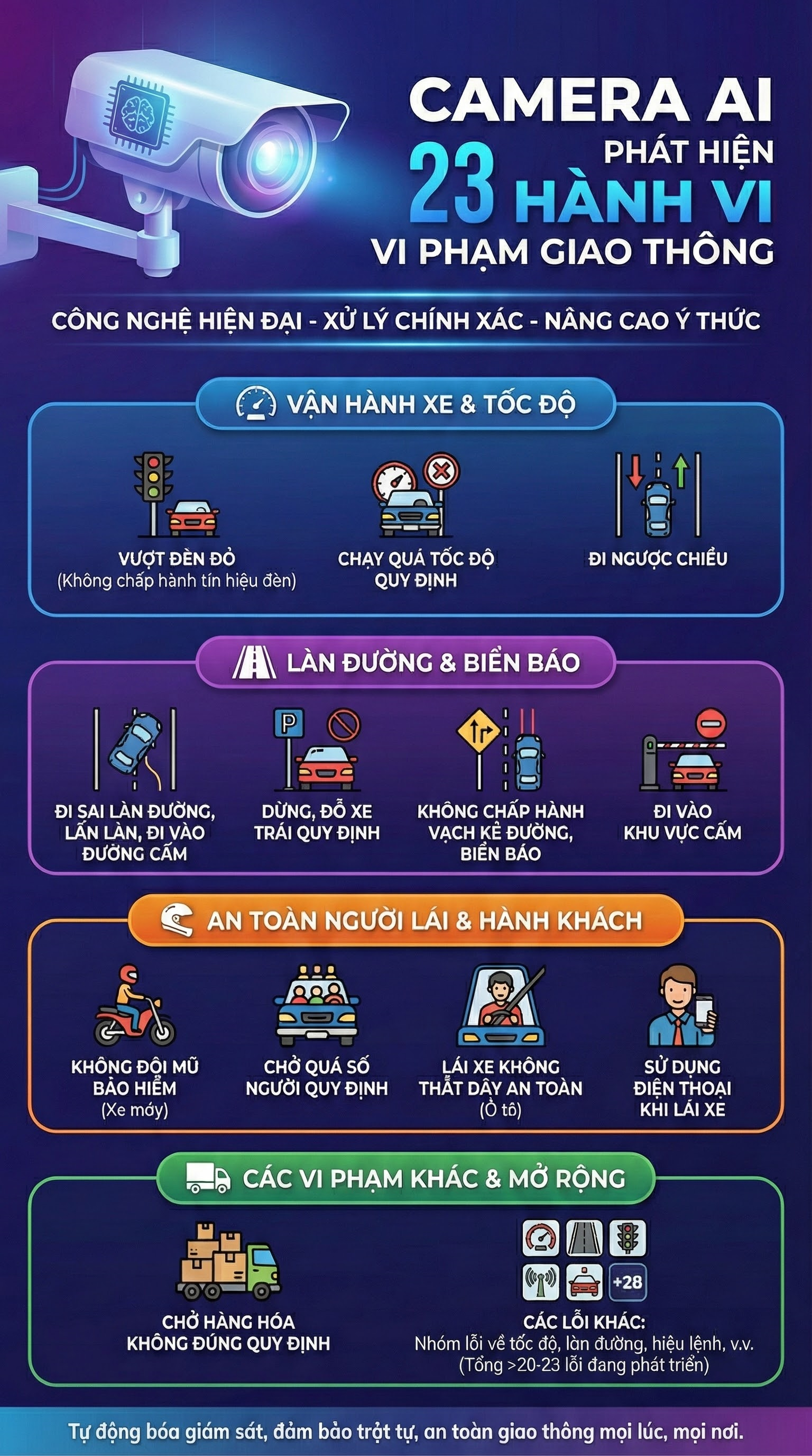 Tất cả người tham gia giao th&ocirc;ng phải biết: Camera AI "soi" r&otilde; bao xa, lưu trữ "bằng chứng" bao l&acirc;u?- Ảnh 2.