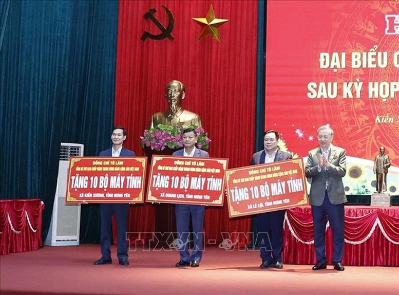 Tổng B&iacute; thư T&ocirc; L&acirc;m: Tập trung ph&aacute;t triển n&ocirc;ng nghiệp xanh, gi&aacute; trị cao, x&acirc;y dựng kinh tế n&ocirc;ng th&ocirc;n hiện đại- Ảnh 7.